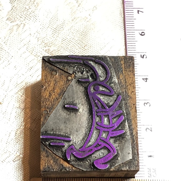 Antique Wooden Print Block Running Cricket Insect Bug - Picture 2 of 4